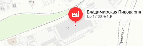 Владимирская Пивоварня на картах Яндекс